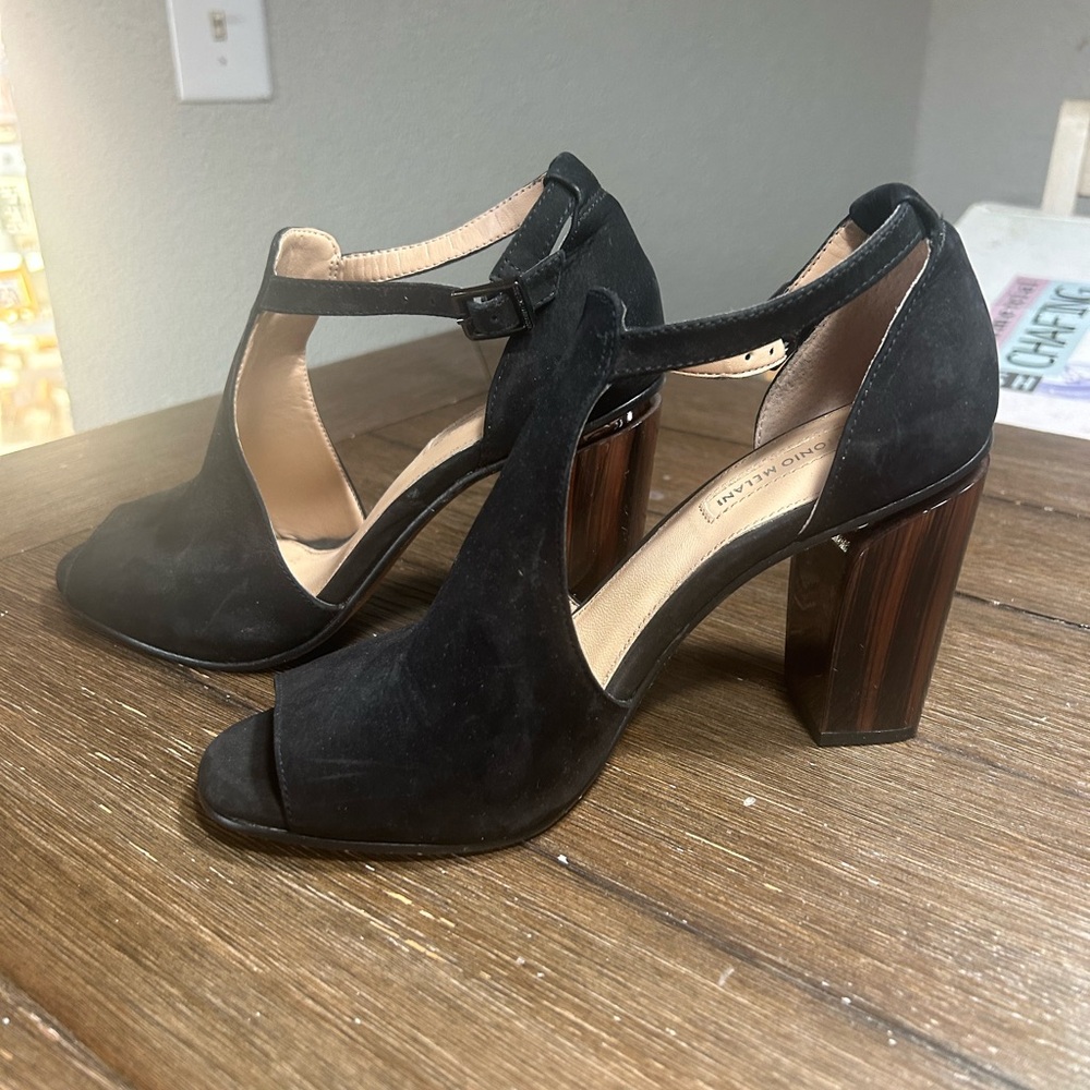Antonio Melani genuine leather suede with tortoise heel size 7.5 - Picture 5 of 10